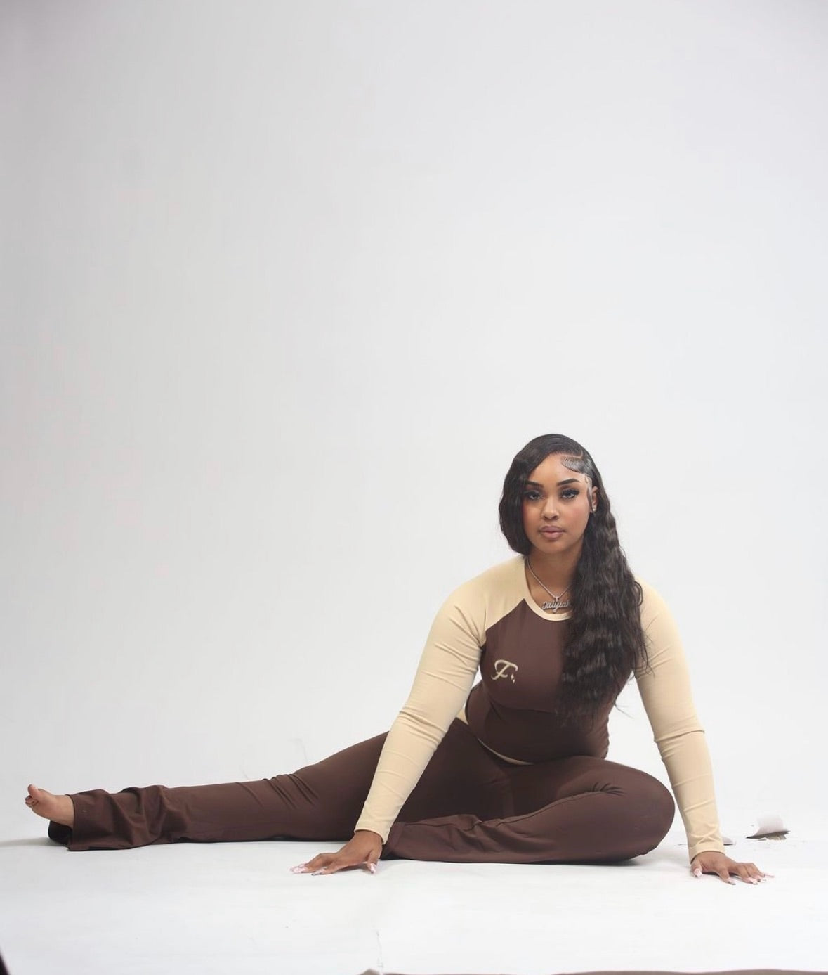 Soft Sculpt Long-Sleeve Top - Brown Cookie