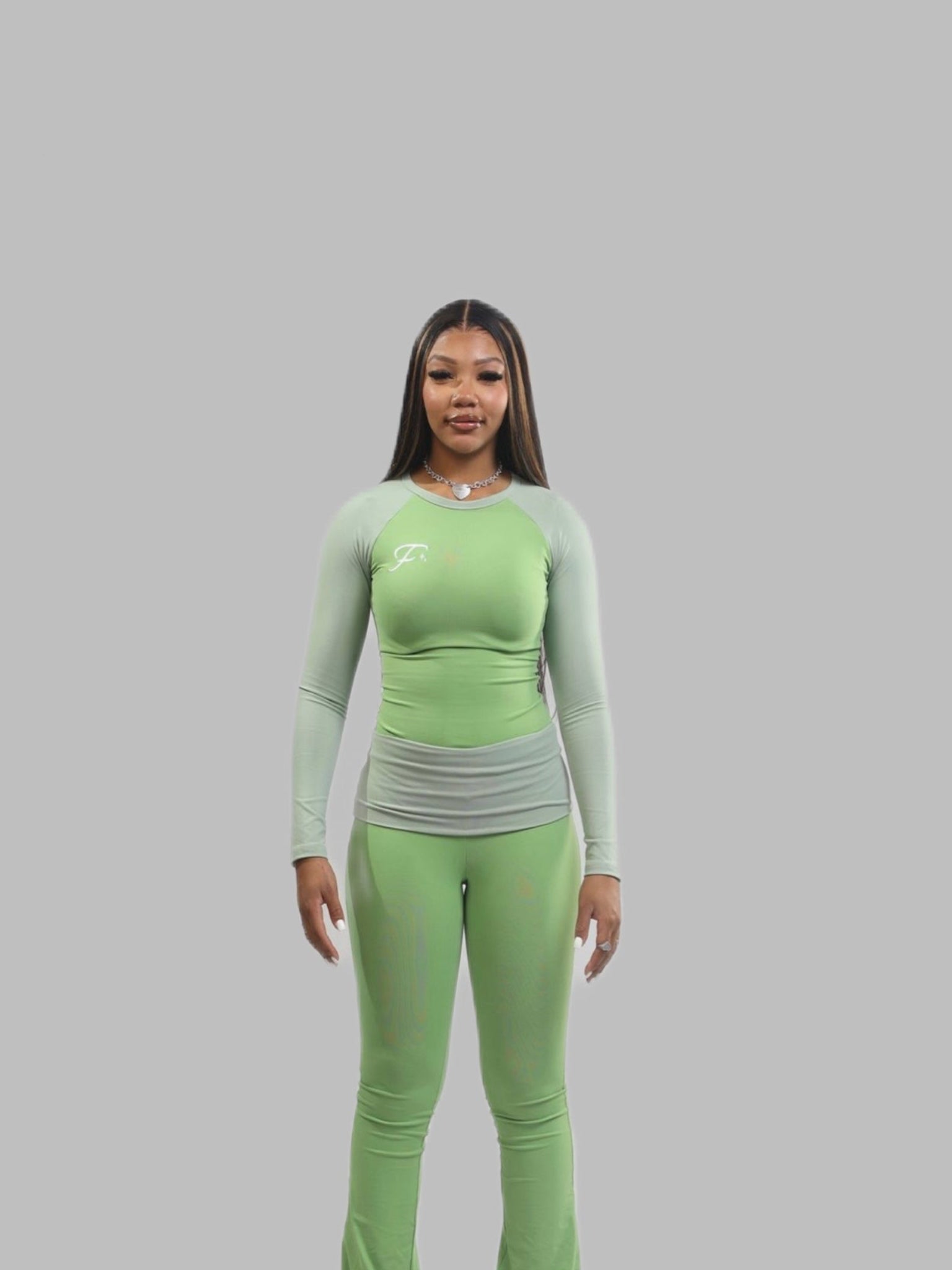 Soft Sculpt Long-Sleeve Top - Green Apple